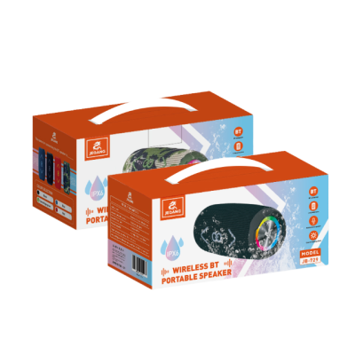 JEQANG JB-729 360° Surround Sound Quality RGB LED Lighting Boombox Supports USB/TF/BT/FM/AUX Voice Call-Hot Selling